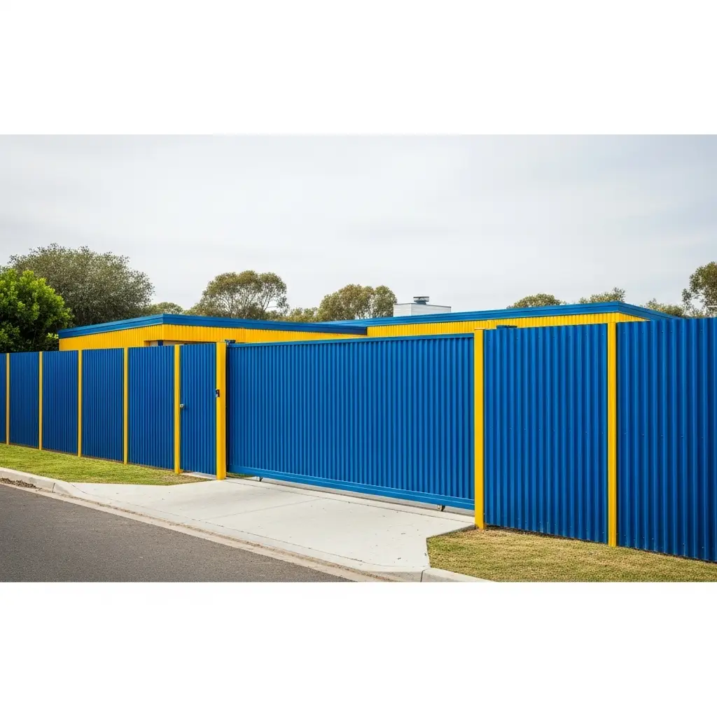 Установка паркану з профнастилу