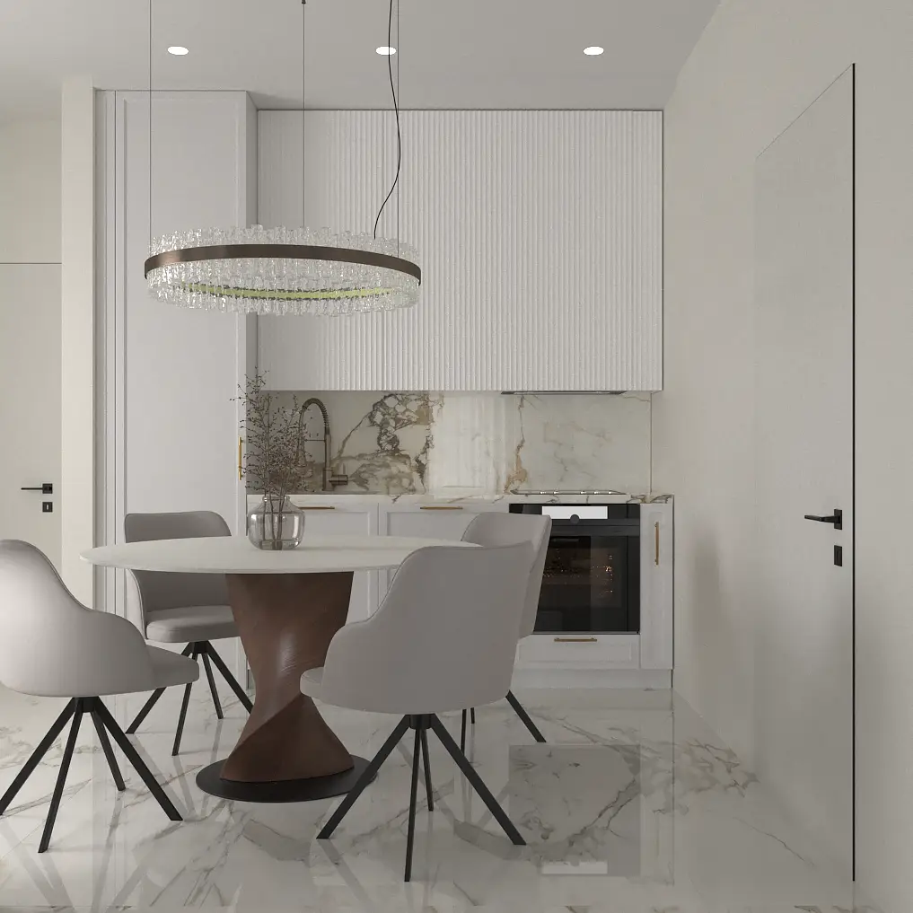 Дизайн кухні в квартирі - вид 3